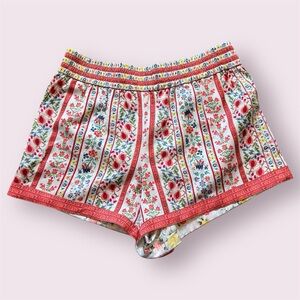 NWOT Alice & Olivia Tandy Floral Shorts Multicolor - Size Large